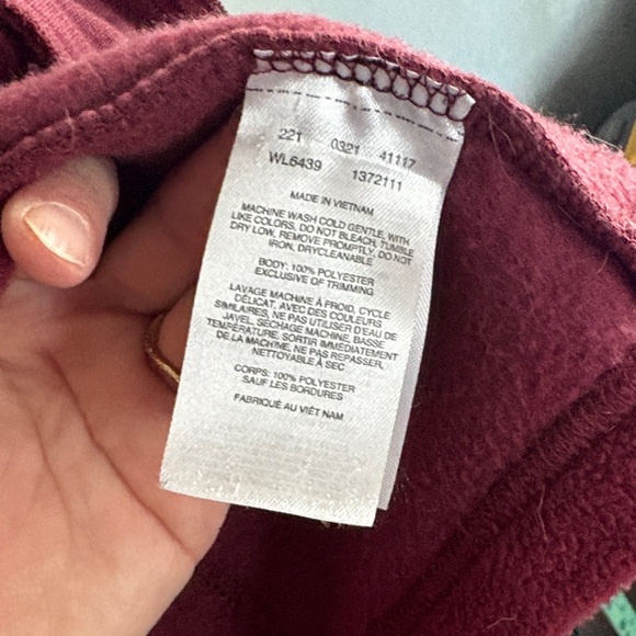 Columbia Women's L Deep Mauve/Rich Wine Fleece Jacket - Picture 6 of 6